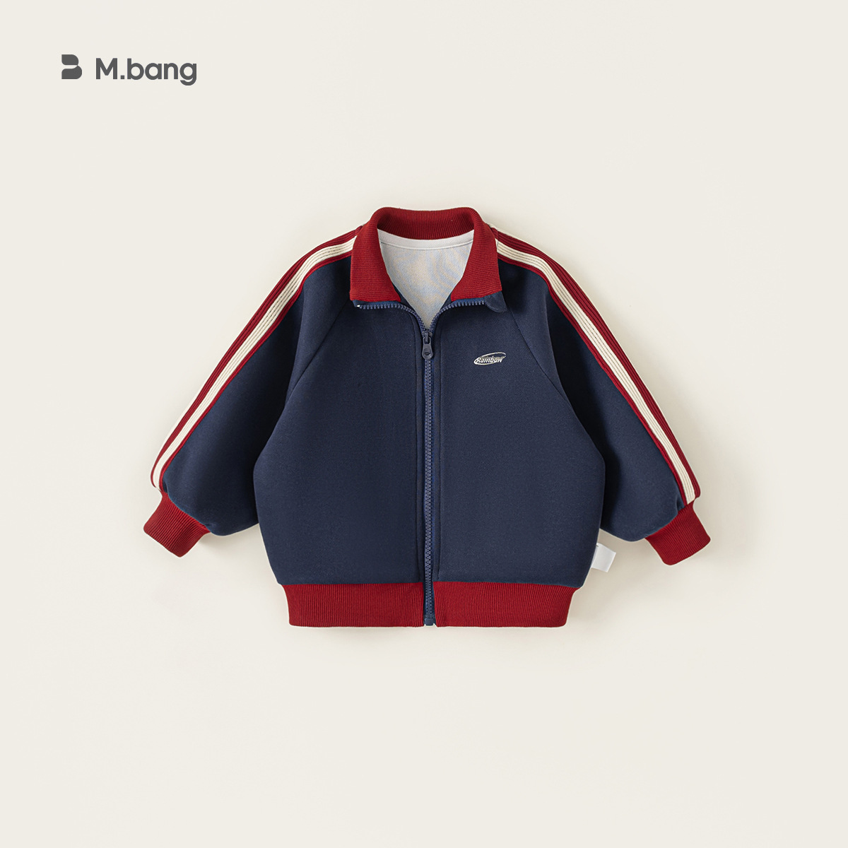 Yoobao ropa infantil de otoño 2025 chaqueta de niños chaqueta deportiva a rayas chaqueta de cremallera de niñas chaqueta de béisbol