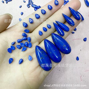 4x6x20mm��ɫ���ˮ�ν��挚�{���ʯ��������ƽ�׽����Ʒ�Ƕ��