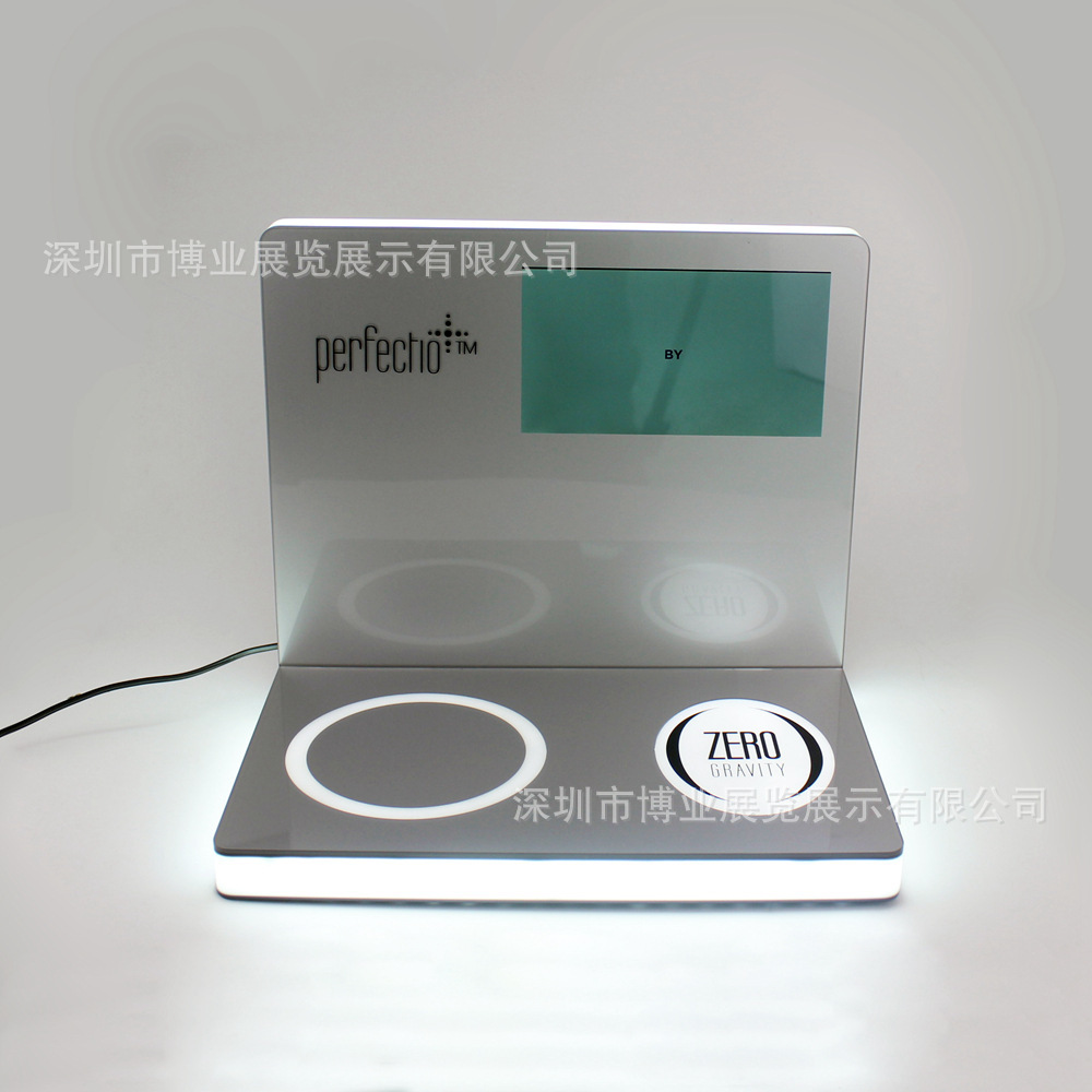 亚克力发光电子烟展示架 带灯LED电子烟烟弹展架 雾化器陈列支架