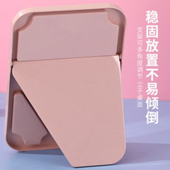 批發廠家直銷高清方形台式單面化妝鏡跨境便攜宿舍桌面鏡子