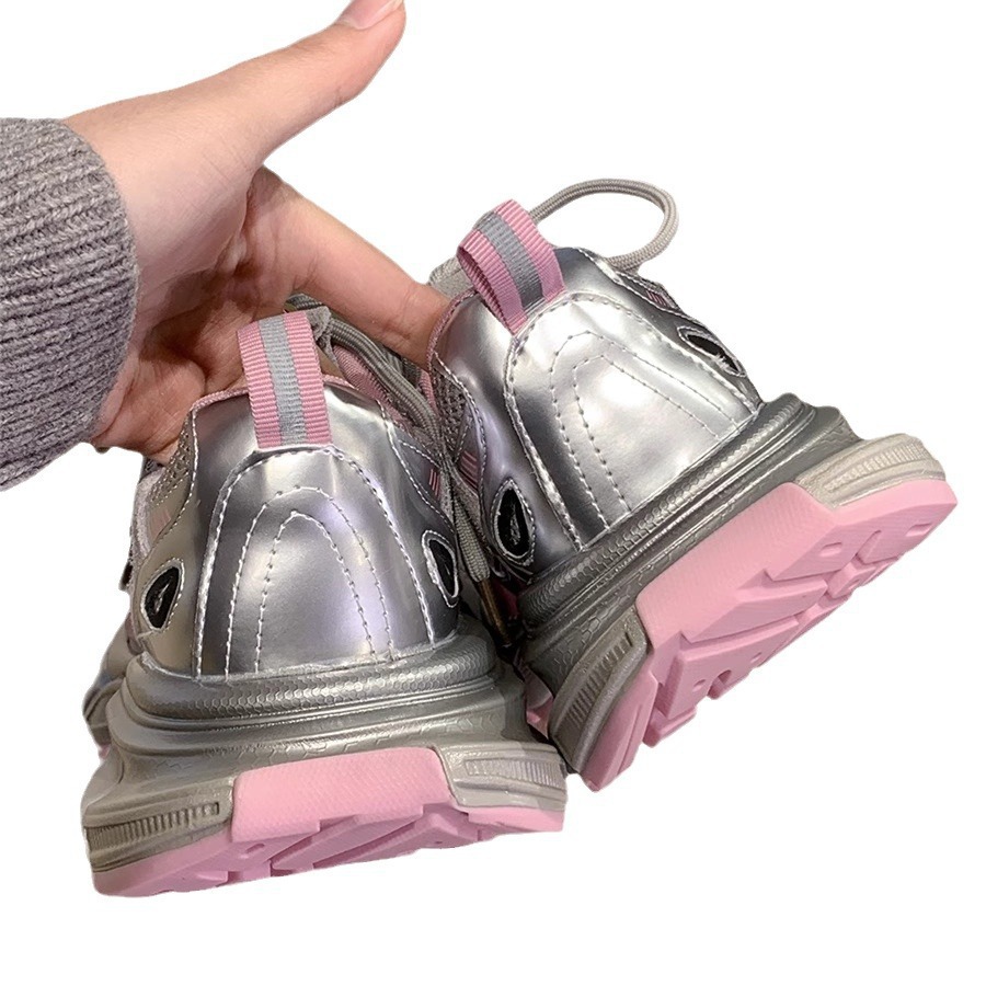2026 nuevos zapatos de mujer zapatos de papá zapatos de carreras casuales transpirables zapatos deportivos ligeros de suela gruesa