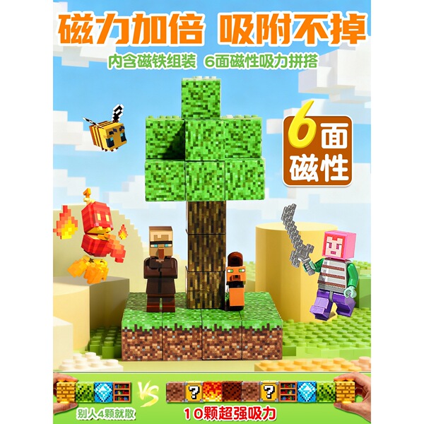 Magnetic constructor for boys