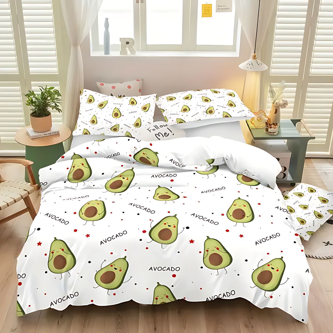 TEMU / JIT Colorful Fruit Series Pattern HD Impresión Digital Brilliant Sleeve Cover Kit