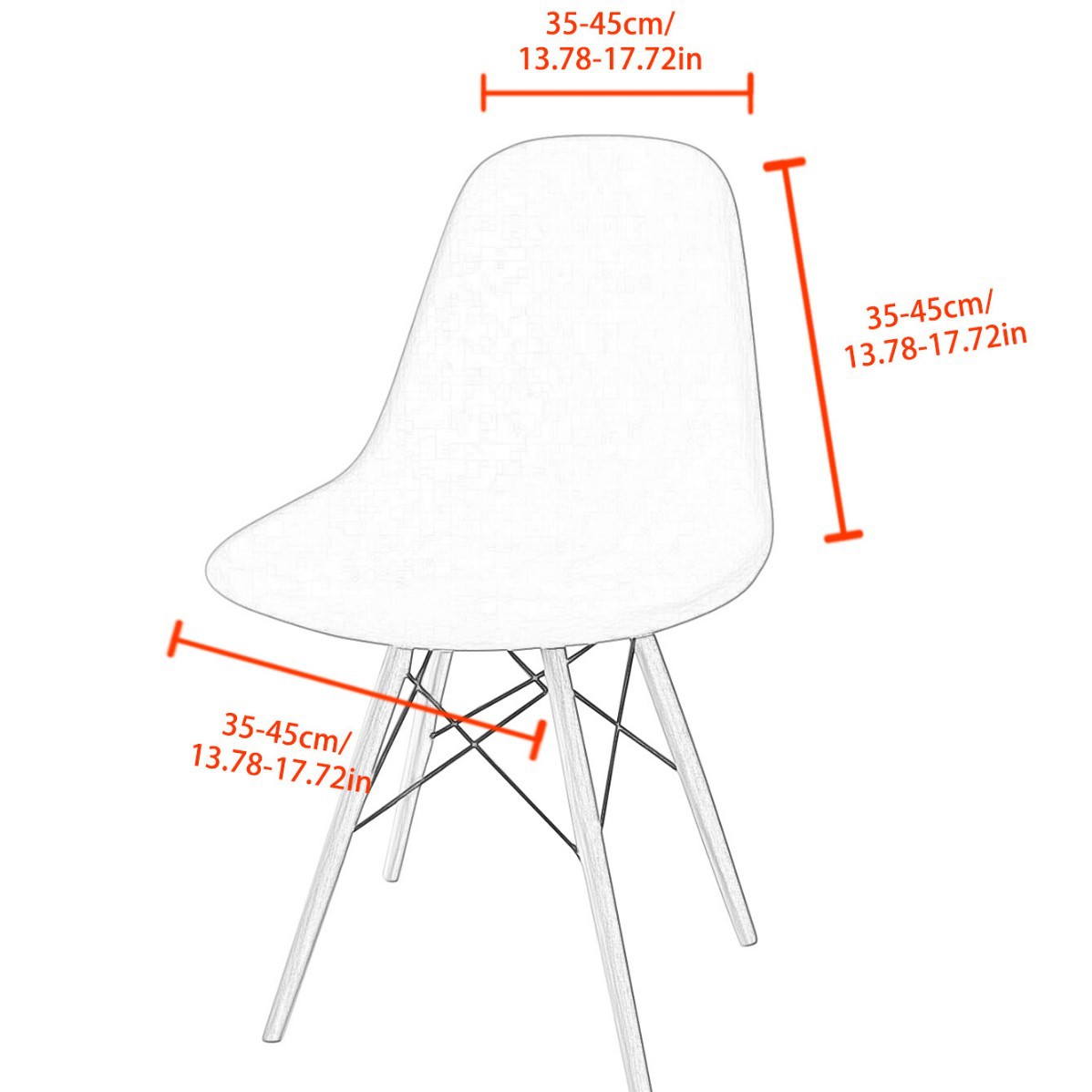 Transfronterizo spot Amazon impermeable silla de seda conchas de leche cubierta de silla de color sólido elástica IMS cubierta de silla SHEIN