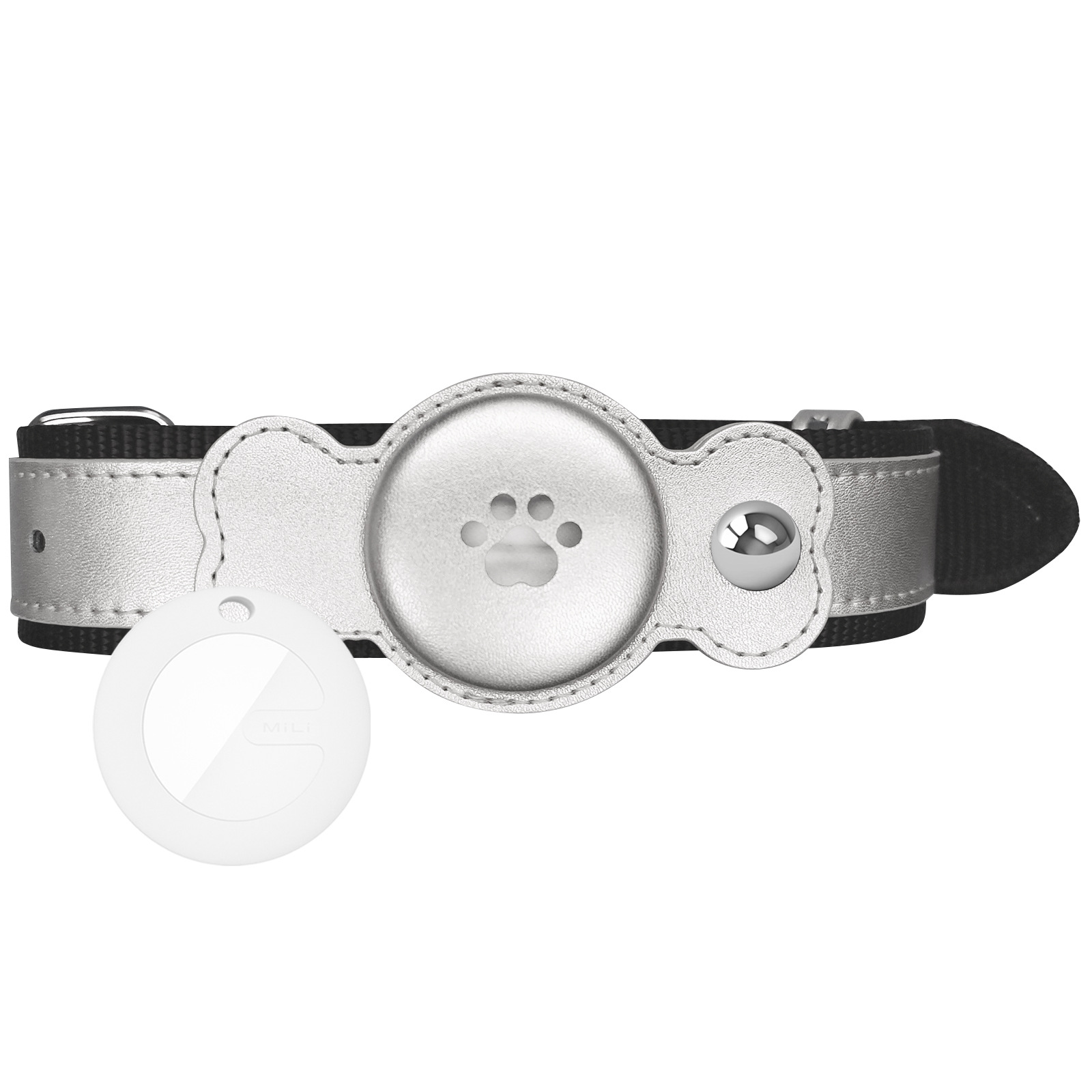 Collar para Perro con Localizador Antipérdida, con Localizador Autorizado por Apple para Rastrear Perros, Producto Premium de Amazon para Uso en Automóviles.