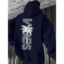 F 50286 Palm Tree Print Hoodie �ؙ����l��