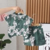 JC зелёный с цветочным рисунком