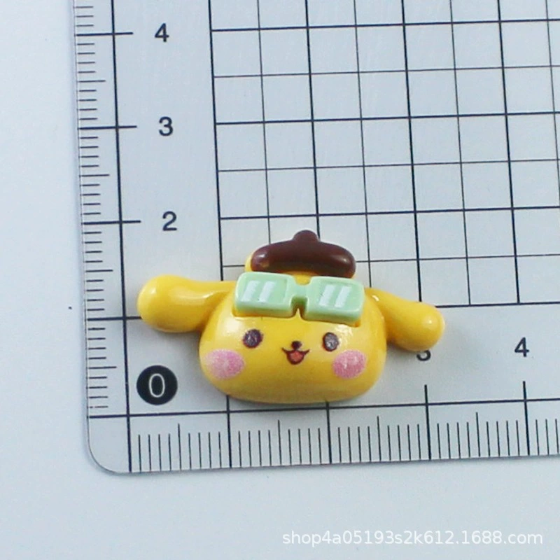 Sanrio, мультяшные солнцезащитные очки с аксессуарами, кремовый чехол для телефона, набор материалов, заколка для волос, аксессуар, обувь, ручной работы