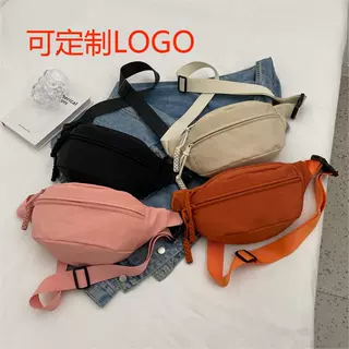 斜挎胸包帆布休闲包包女新款潮夏天运动小众百搭ins腰包