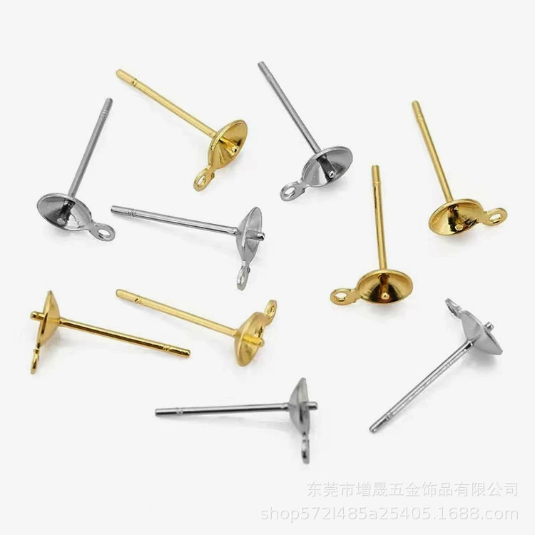 Серьги из нержавеющей стали с жемчужиной, аксессуар, украшения