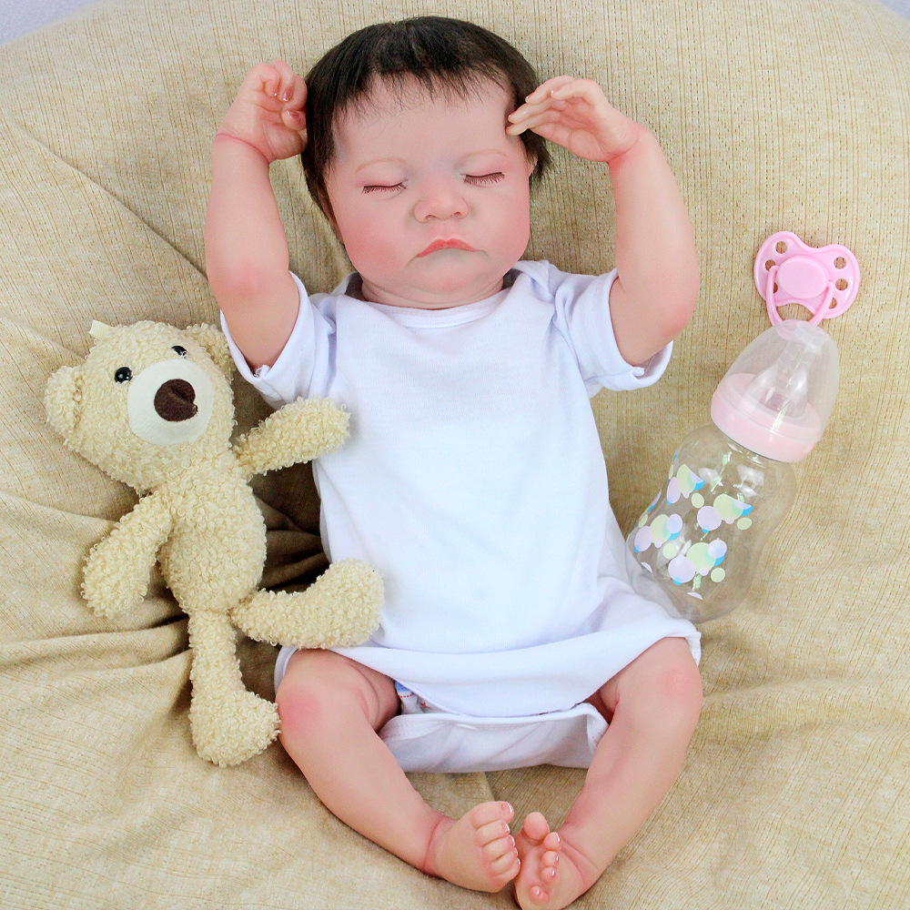 ReinchabLey17Bbo suministro virn bebé transfronterizo cuerpo simulación muñeca suave ropa blanca pura
