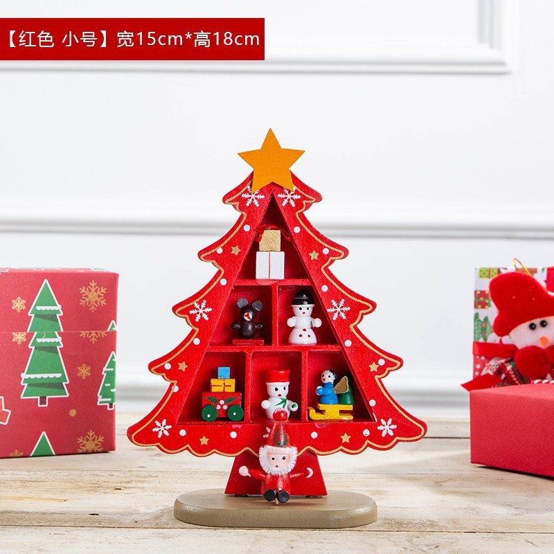 2025年クリスマスデコレーション 小型ミニツリー DIY 立体インスタ風シーンレイアウト デスクトップ飾り 子供用 家庭用|undefined