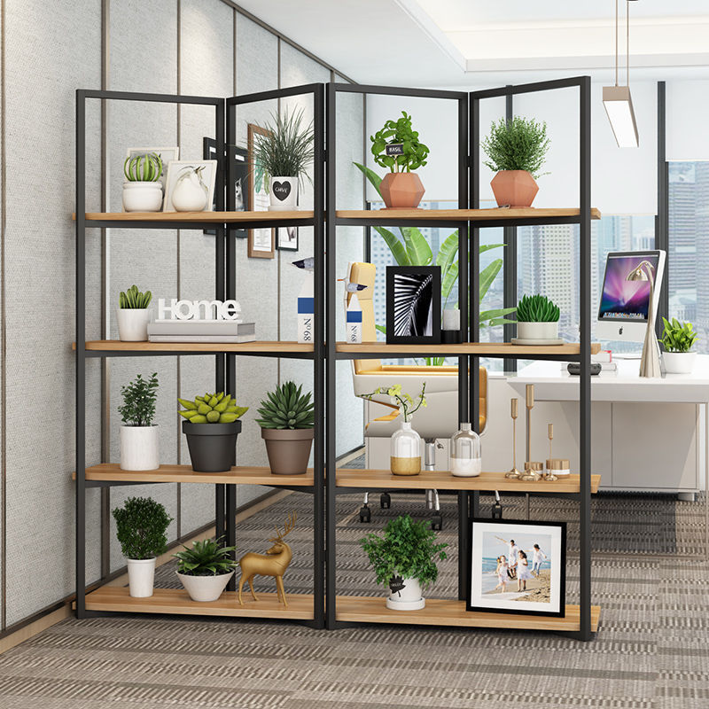 Wall Irregular Appraisal Office Industrial Folding Screens Partition Decoration Living Room Bedroom Modern Simple Screen Books