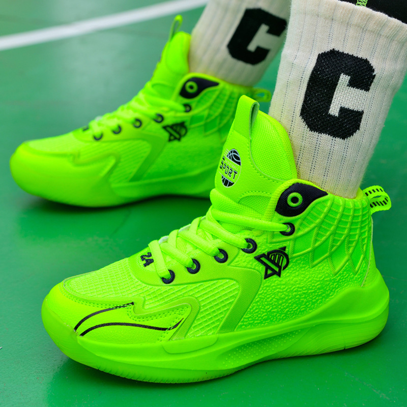 儿童篮球鞋2025年春秋款男童网面透气运动鞋小学生训练批发新款