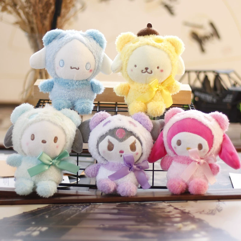 Интернет знаменитости Милый кулон Sanrio Kulomi плюшевая кукла нефрит Gui собака кукла Мелодия рюкзак подвесные украшения