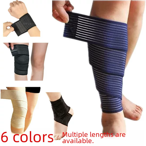 Factory direct elastic winding exercise fitness yoga correction bandage ankle pads wrist pads elbow pads knee pads leg pads waist protection