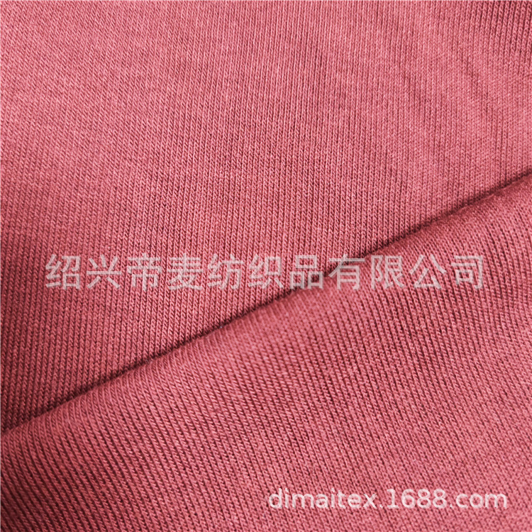 RT粗针单面汗布时尚针织面料TR粗针汗布