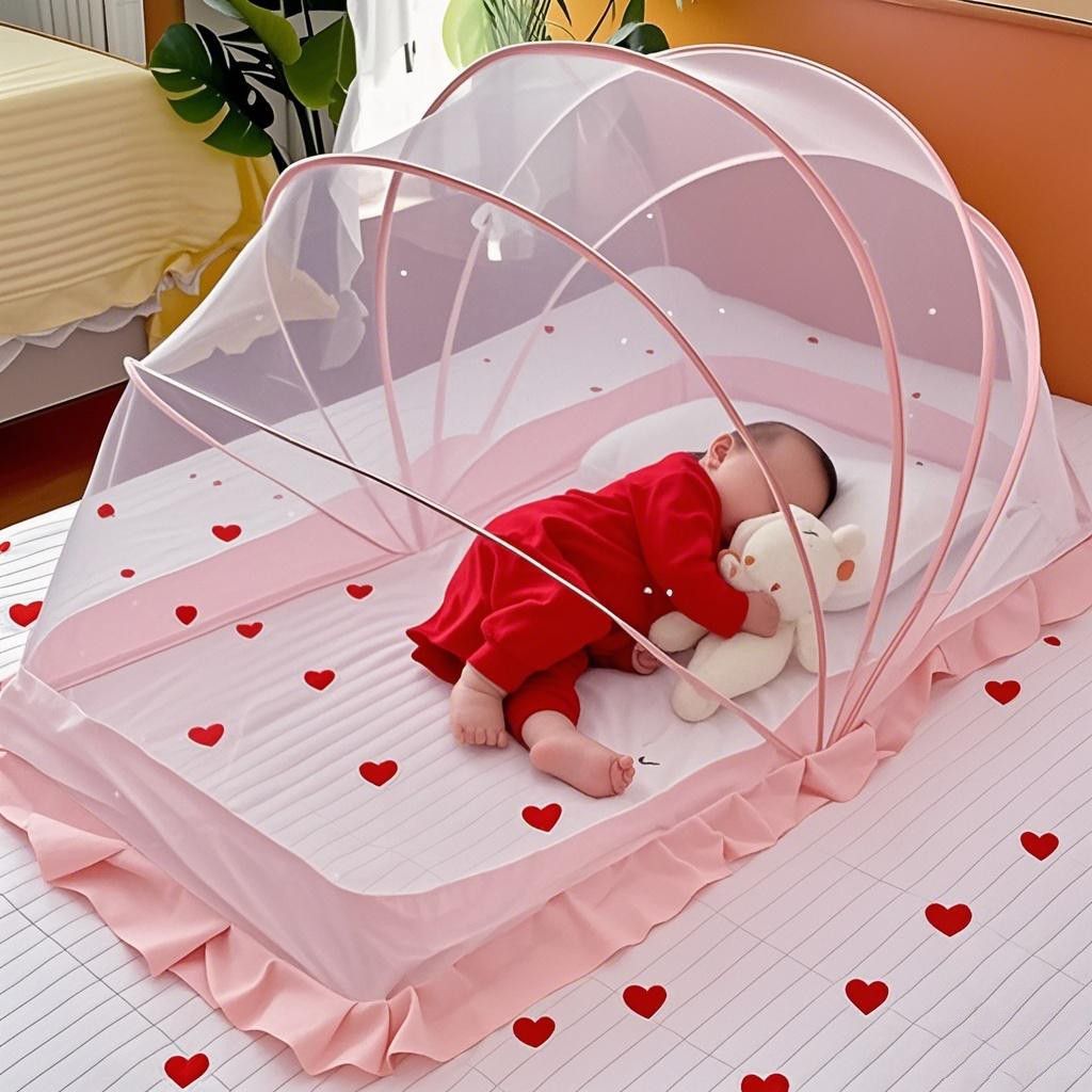 Special Mosquito Net for Baby Bed, Anti-Mosquito Cover, Foldableable Sunshade for Newborns, Installation-Free, Portable Yurt Style