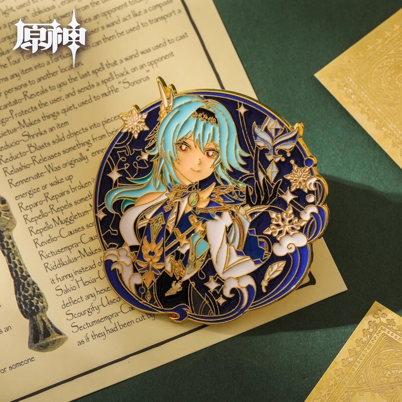 特別クリアランスクロスボーダーメタル原神ブローチアニメーション周辺二次元漫画かわいいバッジアクセサリーピン|undefined