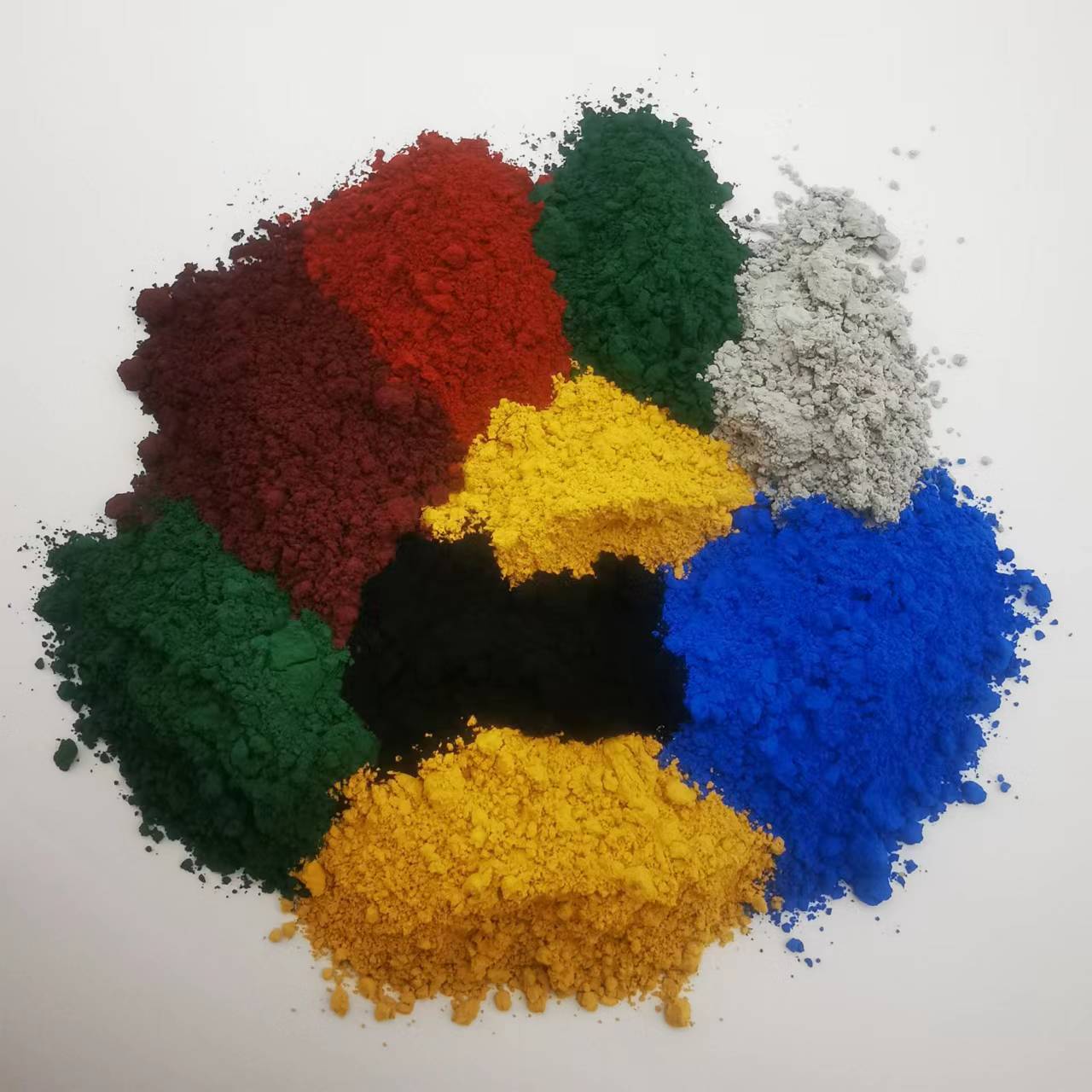 现货氧化铁红 氧化铁黄 氧化铁蓝混凝土着色水泥彩砖用氧化铁颜料