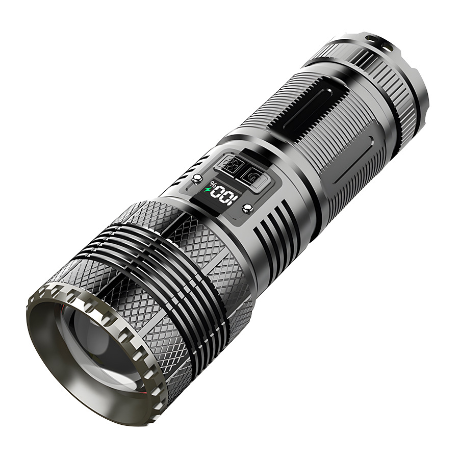 Strong Light Flashlight Rechargeable Ultra-Bright Outdoor Long-Range Portable Multi-Functional White Laser Led Flashlight Work Lighting