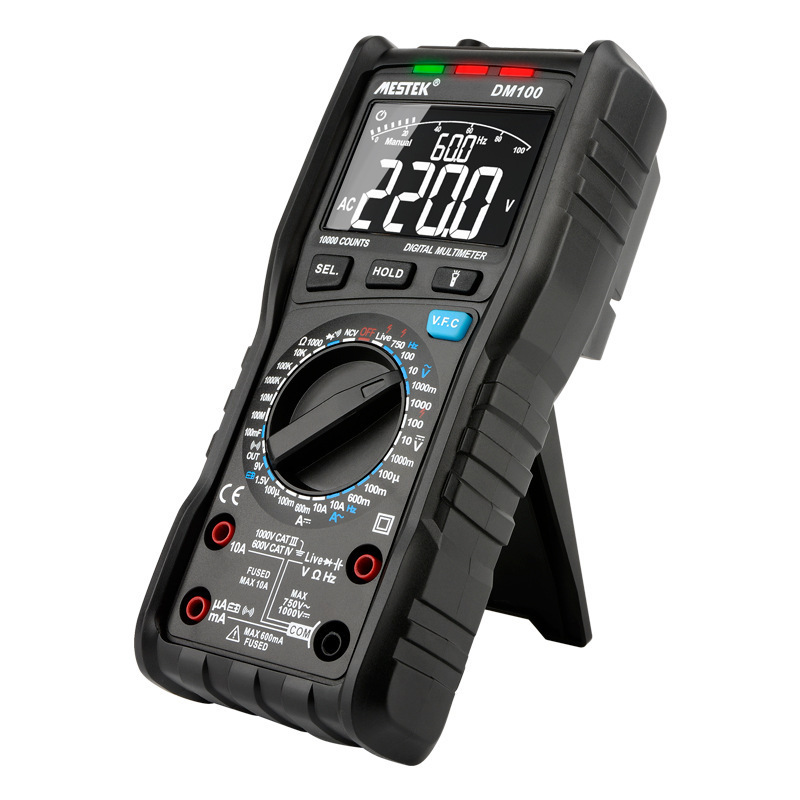 迈斯泰克DM100高速万用表数显多功能防烧电子维修电工维修万能表