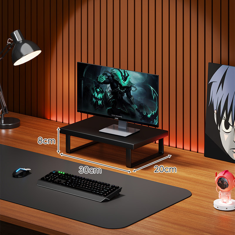 Soporte Elevador para Monitor de Computadora de Madera Organizador para Escritorio