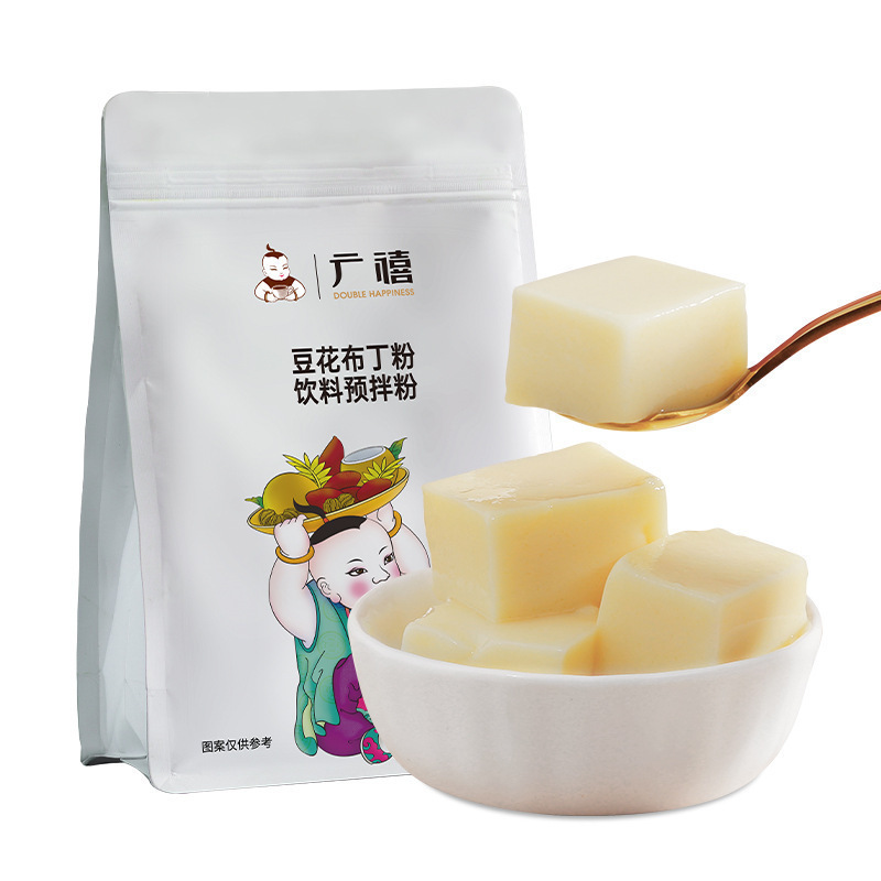 广禧豆花布丁粉1kg 果冻粉家用商用自制冰豆乳椰奶豆腐奶茶店|undefined