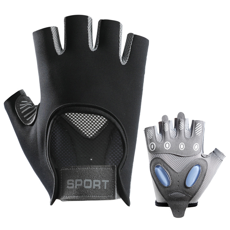 Fitness Gloves for Weightlifting, Men and Women, Equipment for Outdoor Sports, Cycling, Yoga, Palm Protection, Half-Finger, Fingerless Cycling Gloves Wholesale