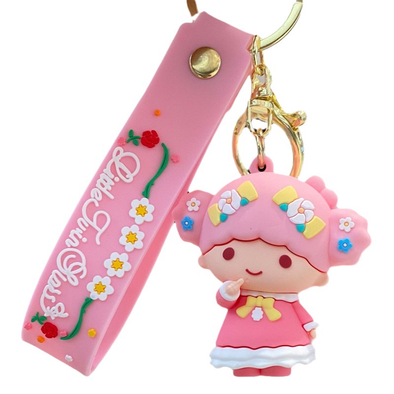 Temporada de flores Sanrio serie llavero muñeca coolomi Melody mochila colgante bebé captura máquina pequeño regalo al por mayor