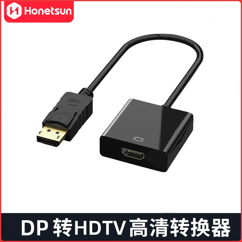 Адаптер с большой оболочкой dp-hdtv для преобразователя видеокарты для настольного ноутбука, внешний дисплей, оптовая продажа