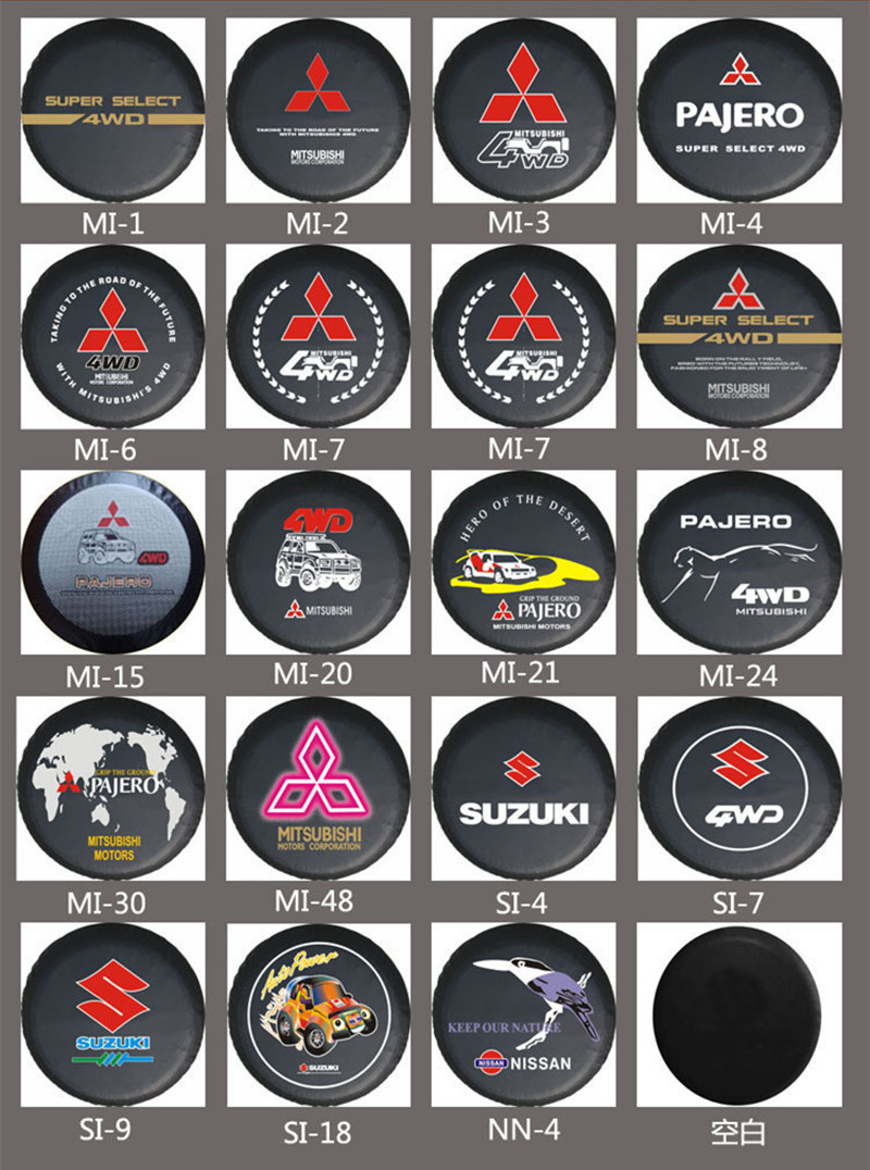 Amazon Car Jimny Spare Tire Cover Trailer Rv Thickened Pvc Sun Protection Dustproof Tire Cover