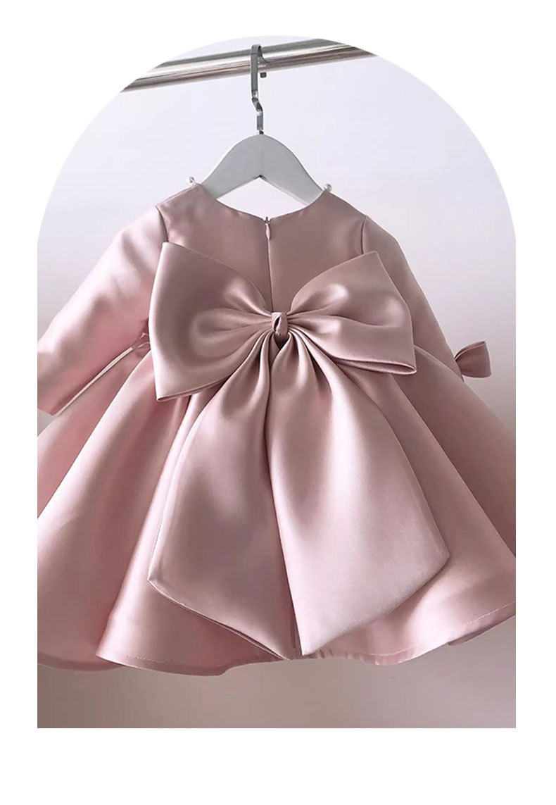Vestido de tul rosa para bebé niña primer cumpleaños princesa_voghion.com