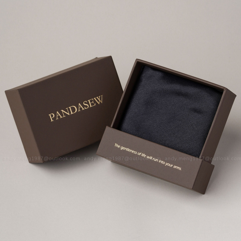 向阳花开xPandasew印制 logo抽拉盒项链戒指吊坠收纳盒珠宝首饰盒|undefined