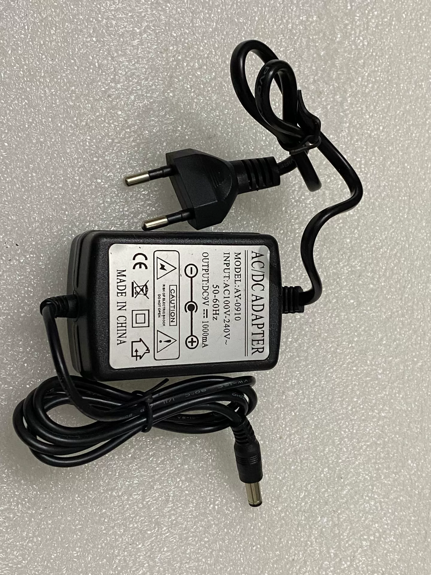 9V 1000MAH power adapter