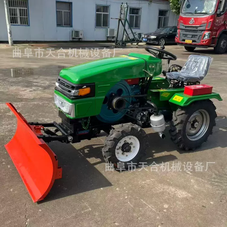 小马力单缸拖拉机加装前推厂家专业改装拖拉机前装前挖前铲前抓后