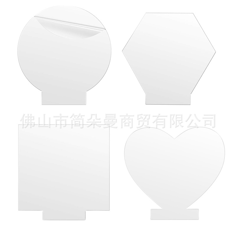 亚克力LED小夜灯面板桌面创意DIY夜灯牌节日手工小礼物透明牌