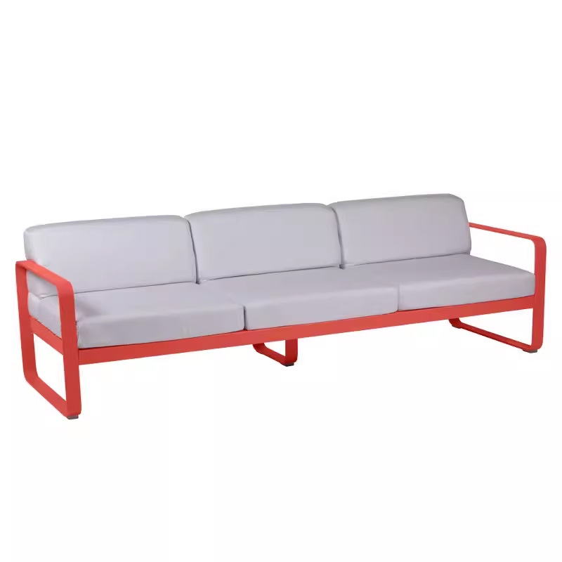 Sofá al aire libre patio al aire libre solárium jardín simple balcón interior y exterior impermeable protector solar muebles de aleación de aluminio