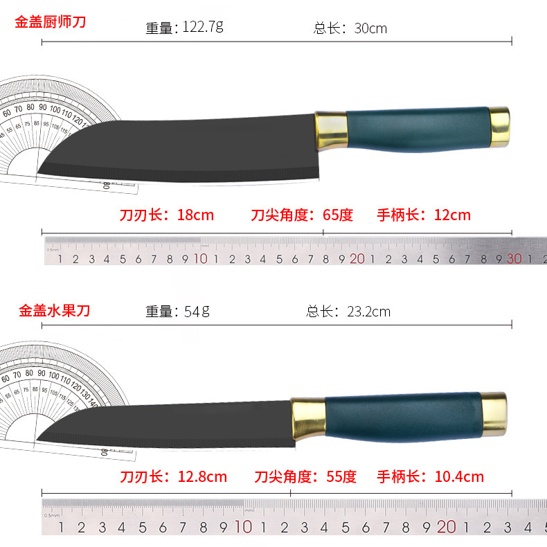 Cuchillo de fruta doméstico tablero de mesa planador de melón conjunto de cuchillo de cocina tablero de cocina 2 - en - 1 combinación de cuchillo de alimentos suplementarios para bebés