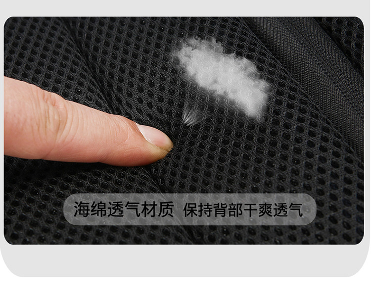 New single-shoulder crossbody bag, men's casual travel bag, simple chest bag, multi-functional waterproof password lock, anti-theft small backpack undefined