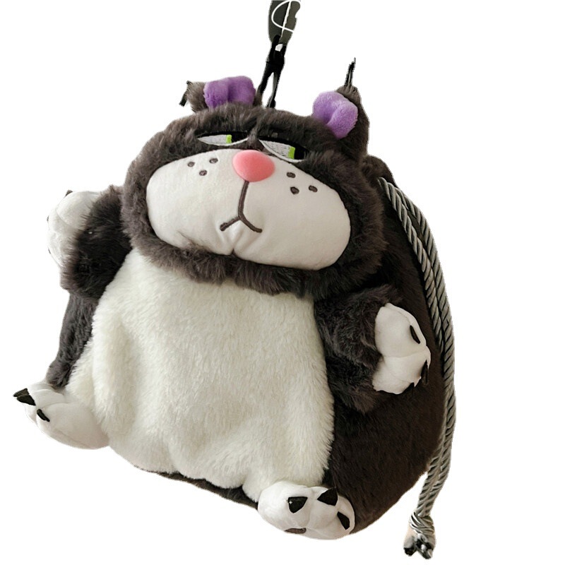 かわいいぬいぐるみを卸売りして猫のひもを引いてバケツを包んで口の女性のバッグを包んで、毛羽立ちを包んで対外貿易を包みます。|undefined