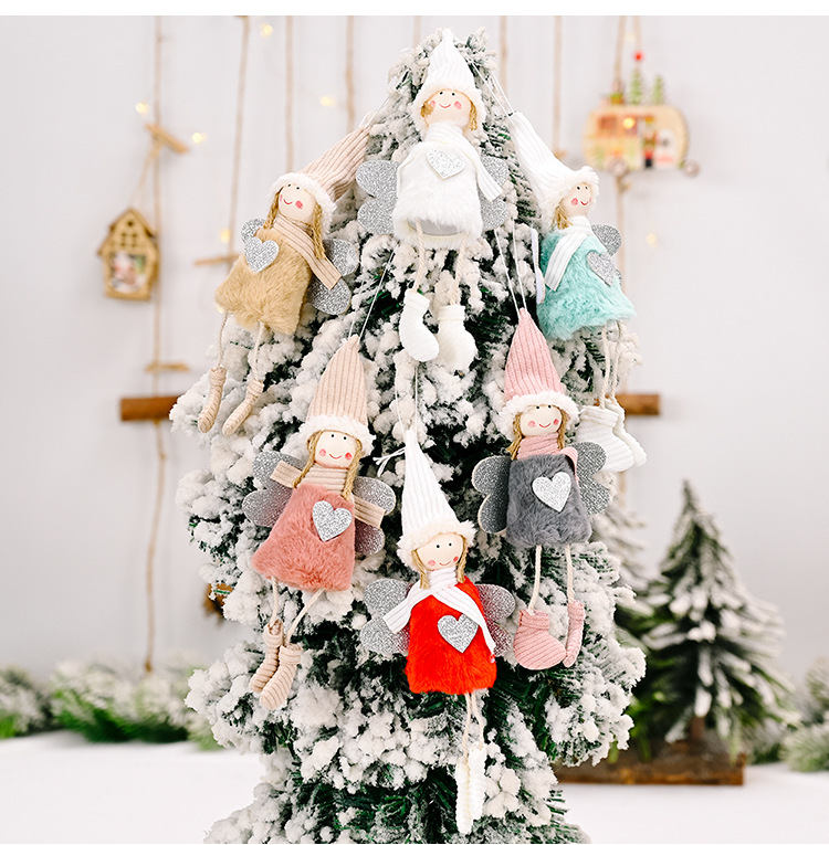 Christmas Cute Angel Cloth Party Hanging Ornaments display picture 3