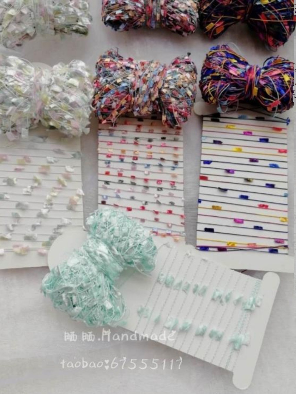 手帐线装饰素材 段染牙刷线 手混线单线 diy手作流苏耳饰