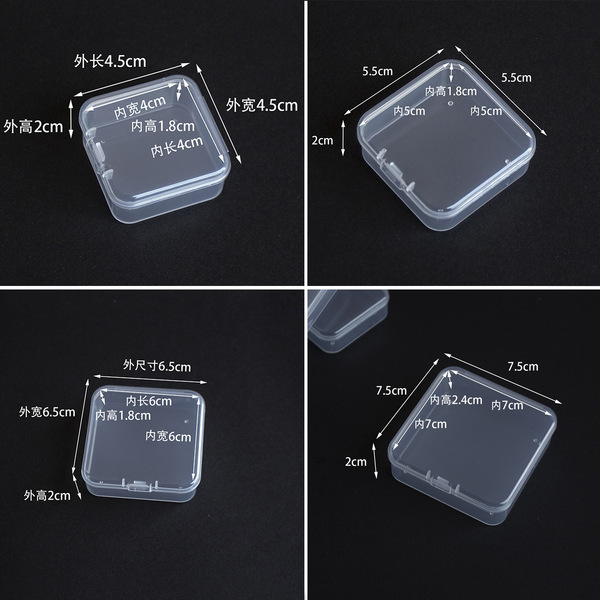 Square plastic stationery