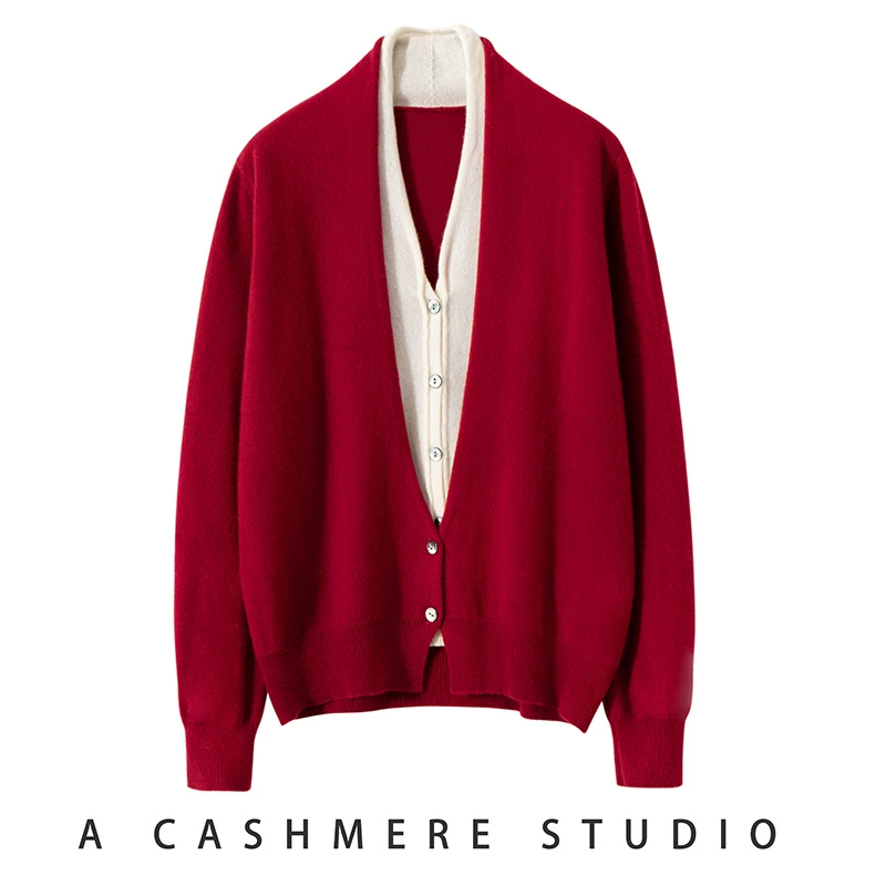 Cashmere cardigan, demi-season knitted set, sweater, jacket, 2024 years, direct factory sales