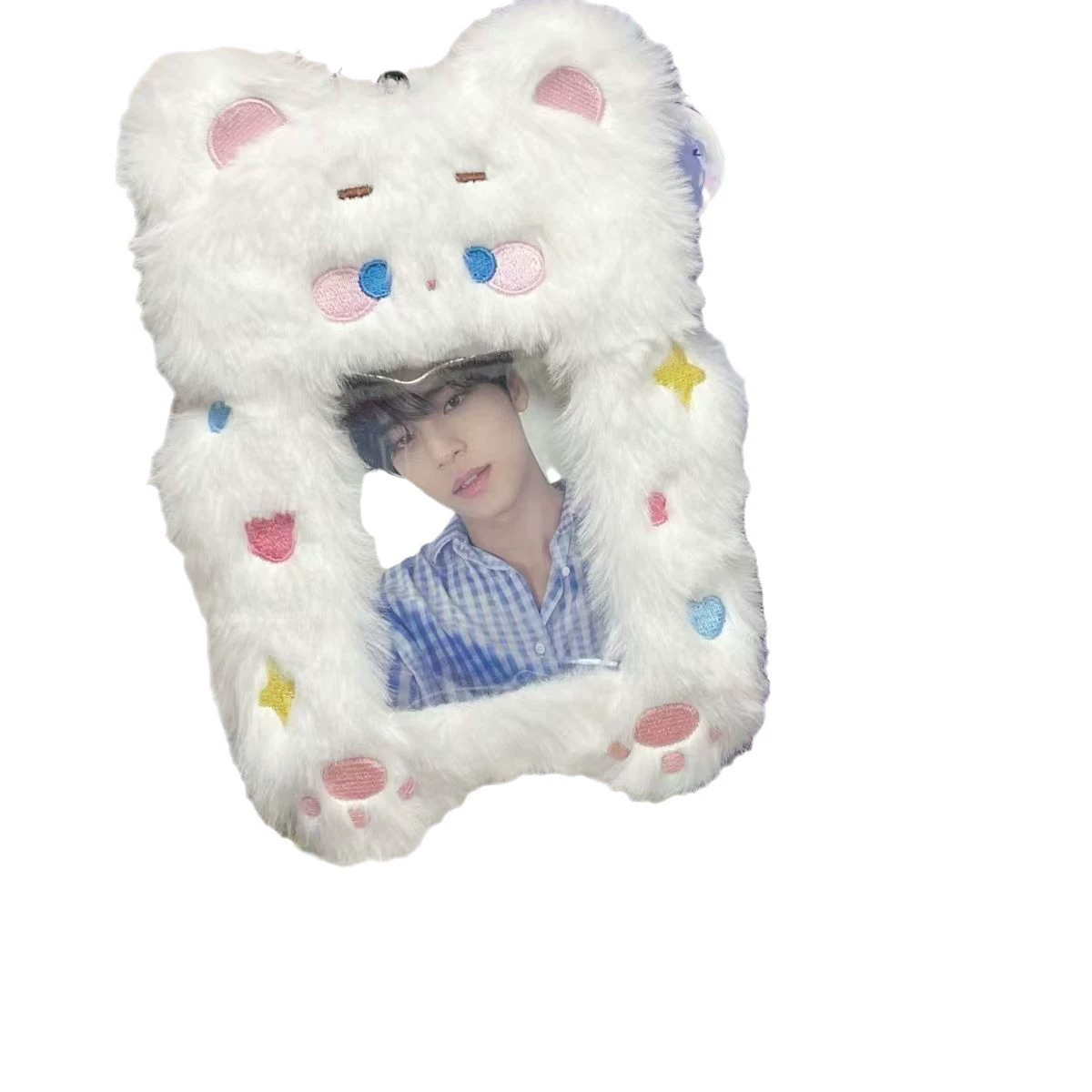 Plush Card Cover, Cute Animal Pendant (Three-inch), Soft Protective Photo Card Sleeve