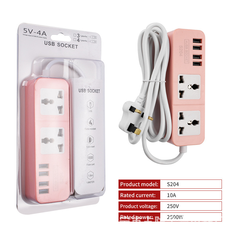 Filipinos coloridos S204 USB SOCKET recarga viajes enchufes de viaje portátiles image 9