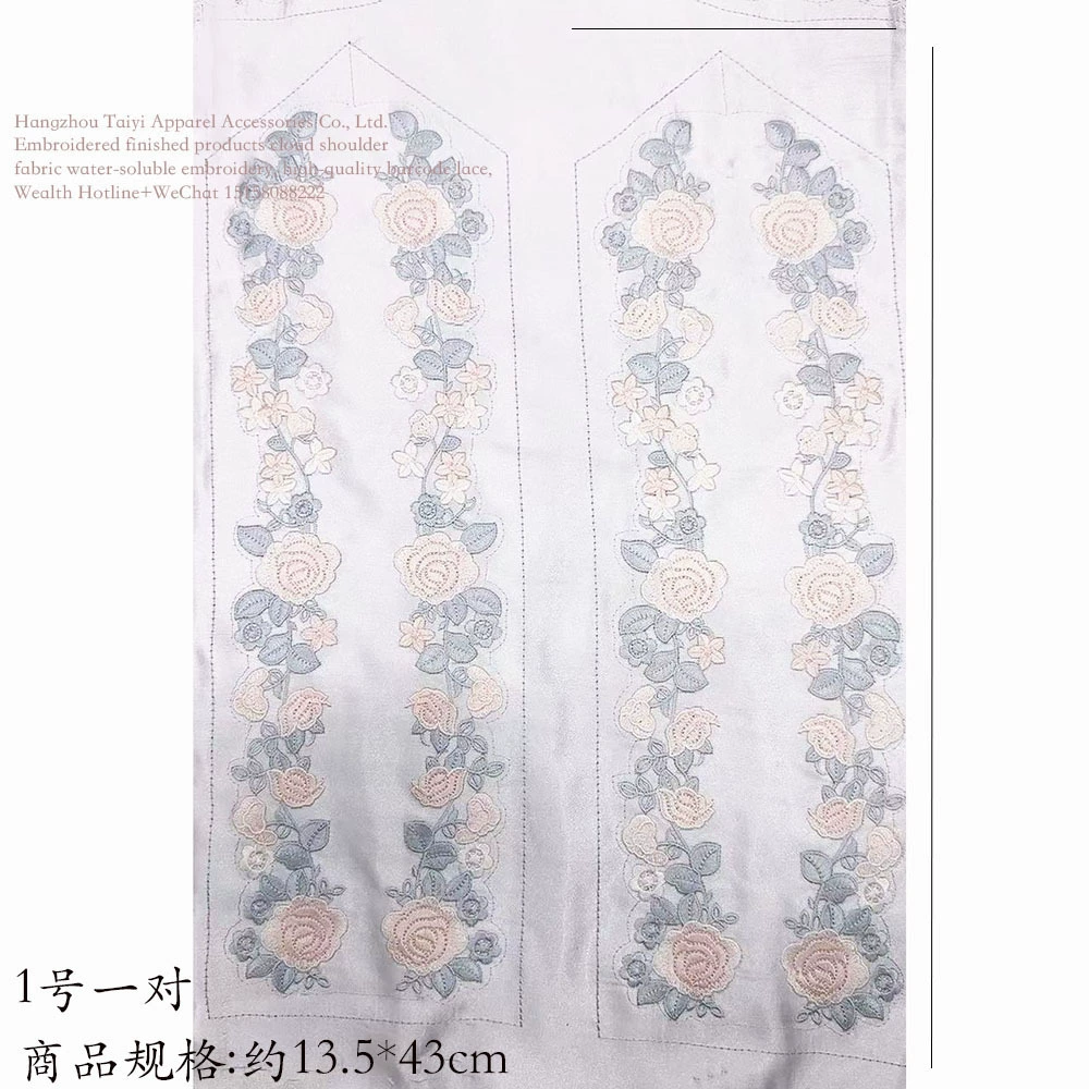 Аксессуары для цветочной одежды стерео шифон симулированная шелковая ткань кружевной воротник DIY вышивка манжеты декоративные цветы