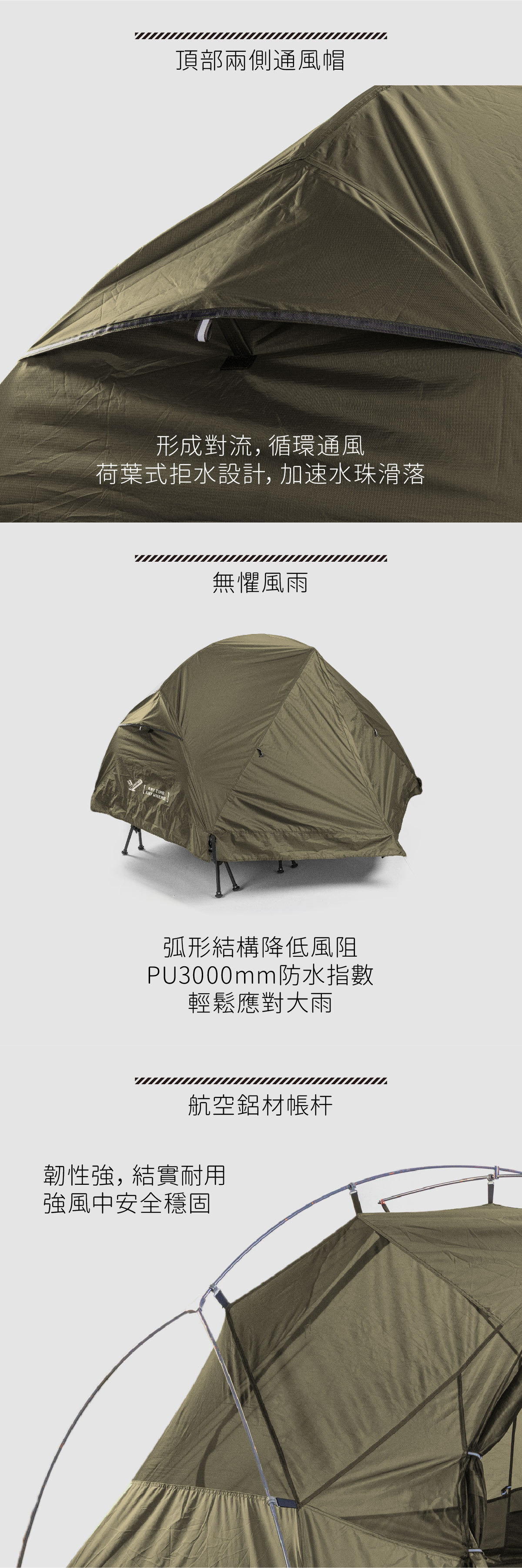 [Unbounded Camping] Outdoor Camping Style Double Marching Bed Special Tent Portable Camping Style Tent (Excluding Bed)