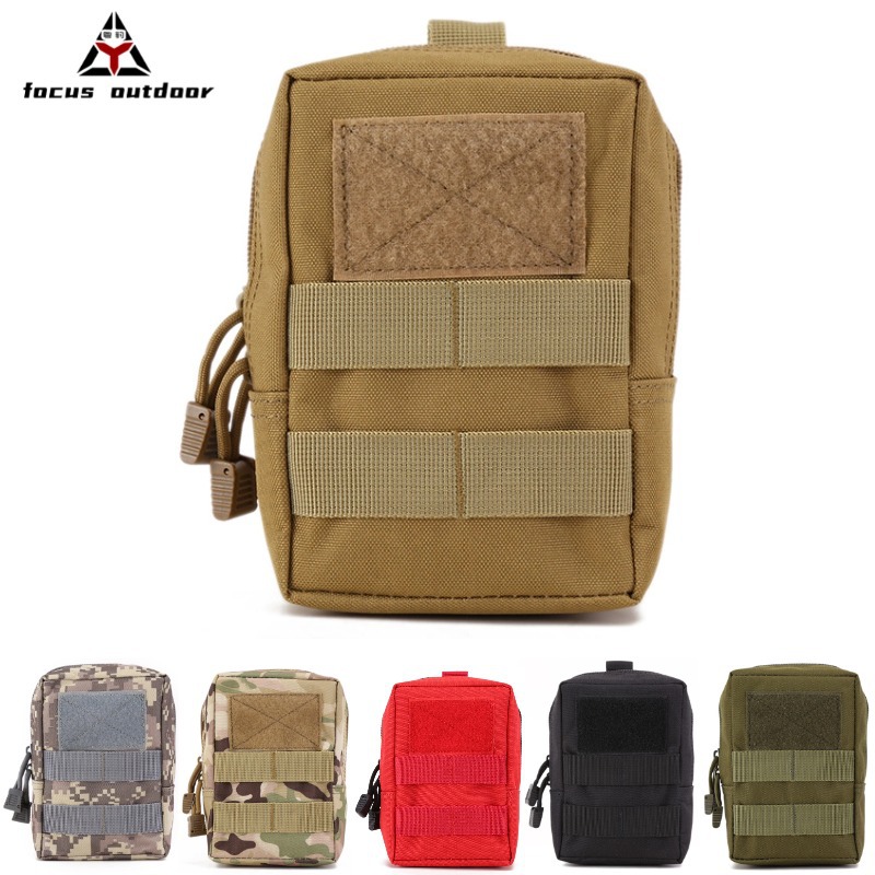 Bolsa de montaje multifuncional MOLLE para montar bolsas tácticas de camuflaje para teléfonos móviles paquete médico de emergencia